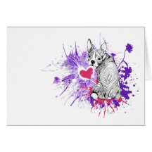 Boston Terrier Card