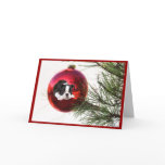 Boston Terrier Christmas Card Ball