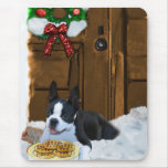 Boston Terrier Christmas Gifts Mousepad