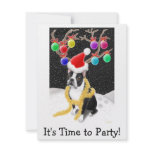Boston Terrier Christmas Invite