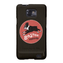 Boston Terrier Cool Vintage Style Design Samsung Galaxy S2 Case
