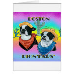Boston Terrier Cowboy duo