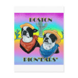 Boston Terrier Cowboy duo