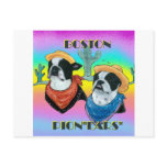 Boston Terrier Cowboy duo
