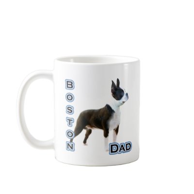Boston Terrier Dad 4 Coffee Mug by GreyWolfCreation