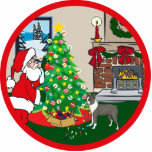 boston terrier deck the halls photo sculptures