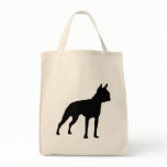 Boston Terrier Dog Gifts (black) Canvas Bags