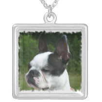 Boston Terrier Dog Necklace