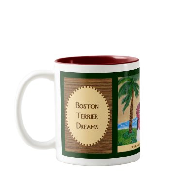 Boston Terrier Dreams 11 oz. Mug by AboutBostonTerriers