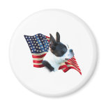 Boston Terrier Flag Fridge Magnet