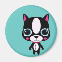 boston terrier fridge magnet