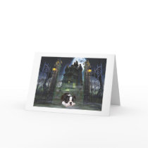 Boston Terrier Halloween Card