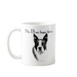 Boston Terrier Happy Face Coffee Mugs