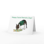Boston Terrier Happy St. Patrick's Day Card