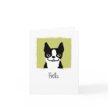 Boston Terrier "Hello"