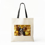 Boston Terrier in the Autumn Leaves bags