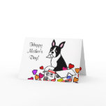 Boston Terrier in the Box Cartoon Greeting Cards