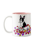 Boston Terrier in the Box Cartoon Coffee Mugs