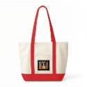Boston Terrier Love Accent Tote bags