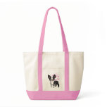 Boston Terrier Love Canvas Bag