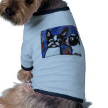 Boston Terrier love kiss painting Pet T Shirt