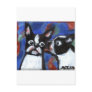 Boston Terrier love kiss painting Post Card