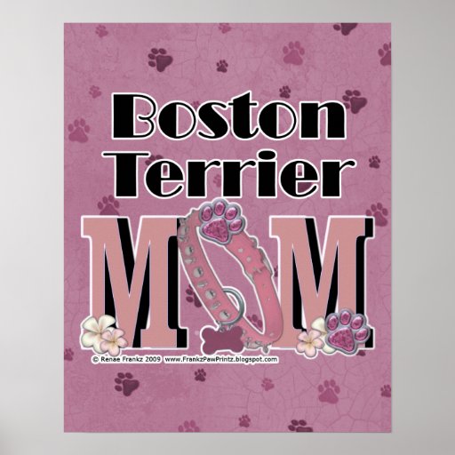 Boston Terrier MOM Print