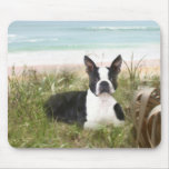 Boston Terrier Mousepad Beachgrass