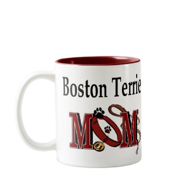 Boston Terrier Mum Gifts Mug by DogsByDezign
