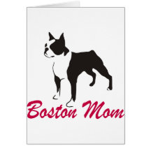 Boston Terrier Mum Greeting Card
