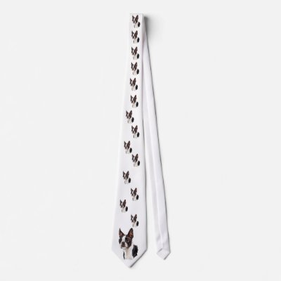 Boston Terrier Neck Tie by foothillsmkt