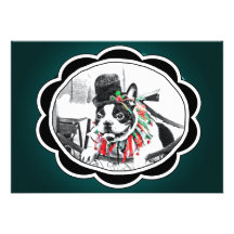 BOSTON TERRIER PARTY INVITES