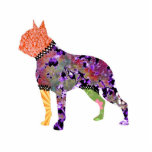 Boston Terrier Patchwork Pet Jewellery Pin photo sculptures