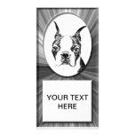 Boston Terrier Custom Photo Card