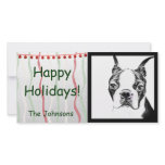 Boston Terrier Personalized Photo Card