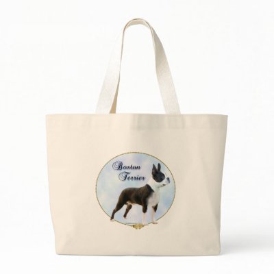 Boston Terrier Portrait Canvas Bag by GreyWolfCreation