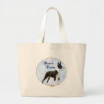 Boston Terrier Portrait Canvas Bag
