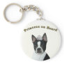 Boston Terrier:  Princess on Board Keychains