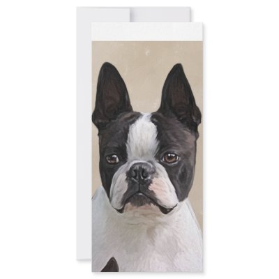 Boston  Terrier Rack Card Design by Cazzies_Creations