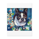 Boston Terrier Shredder mischief Postcards