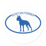 Boston Terrier Silhouette Sticker
