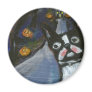 Boston Terrier spooky halloween Fridge Magnets