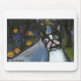 Boston Terrier spooky halloween Mouse Pads