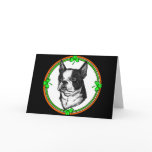 Boston Terrier St. Pattys Card