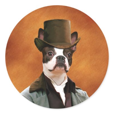 Boston Terrier Sticker Nobility Dogs Gifts by podencobg