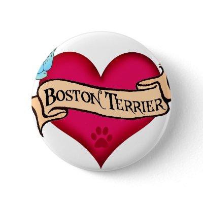 Boston Terrier Tattoo Heart by dogsandhorses