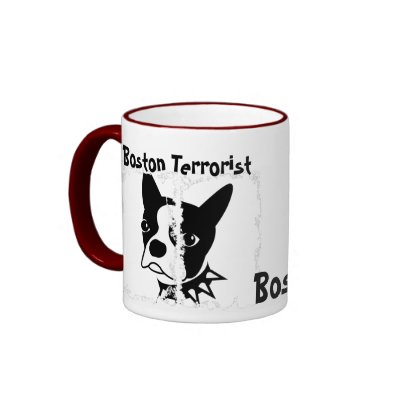 Boston Terrierist Dirty 3 Box Ringer Mug by doggypups