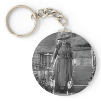 Boston Terriers & 1920s Fashion Keychain