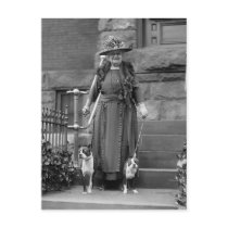 Boston Terriers & 1920s Fashion Post Cards