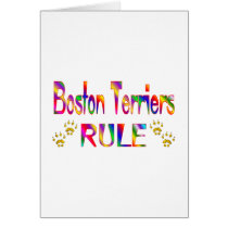 Boston Terriers Rule Greeting Cards